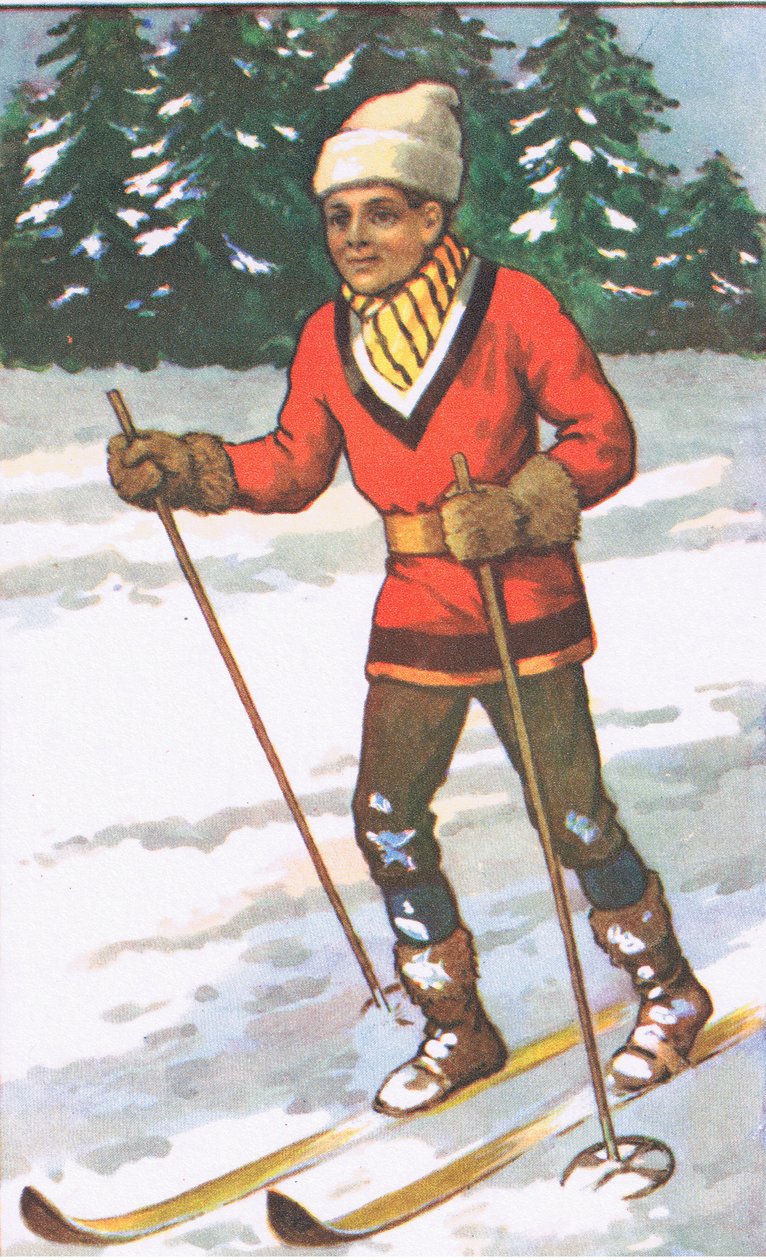 Kanadisk gutt, fra MacMillan skoleplakater, ca. 1950-60-tallet (litho-farge) av J. Macfarlane