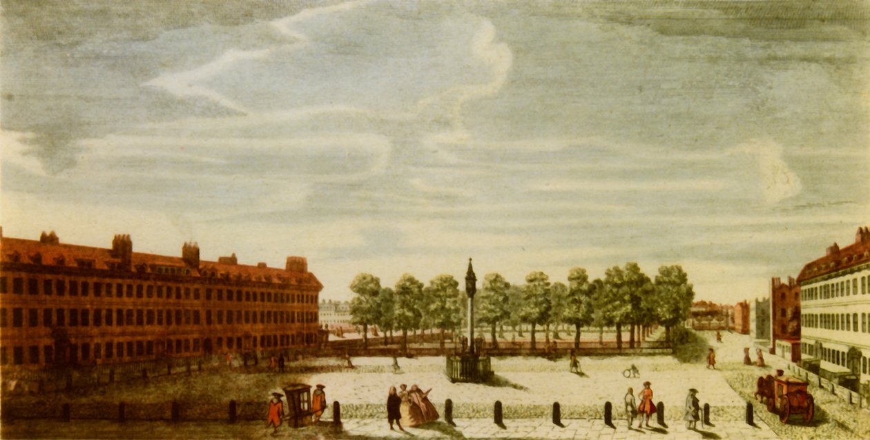 'Lincoln's Inn, som Bentham ble medlem av i 1817', 1943. av J Marsh