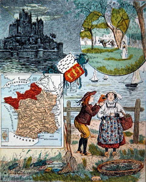 Normandie og Bretagne, illustrasjon for 