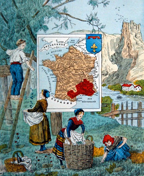 Provence, illustrasjon for 