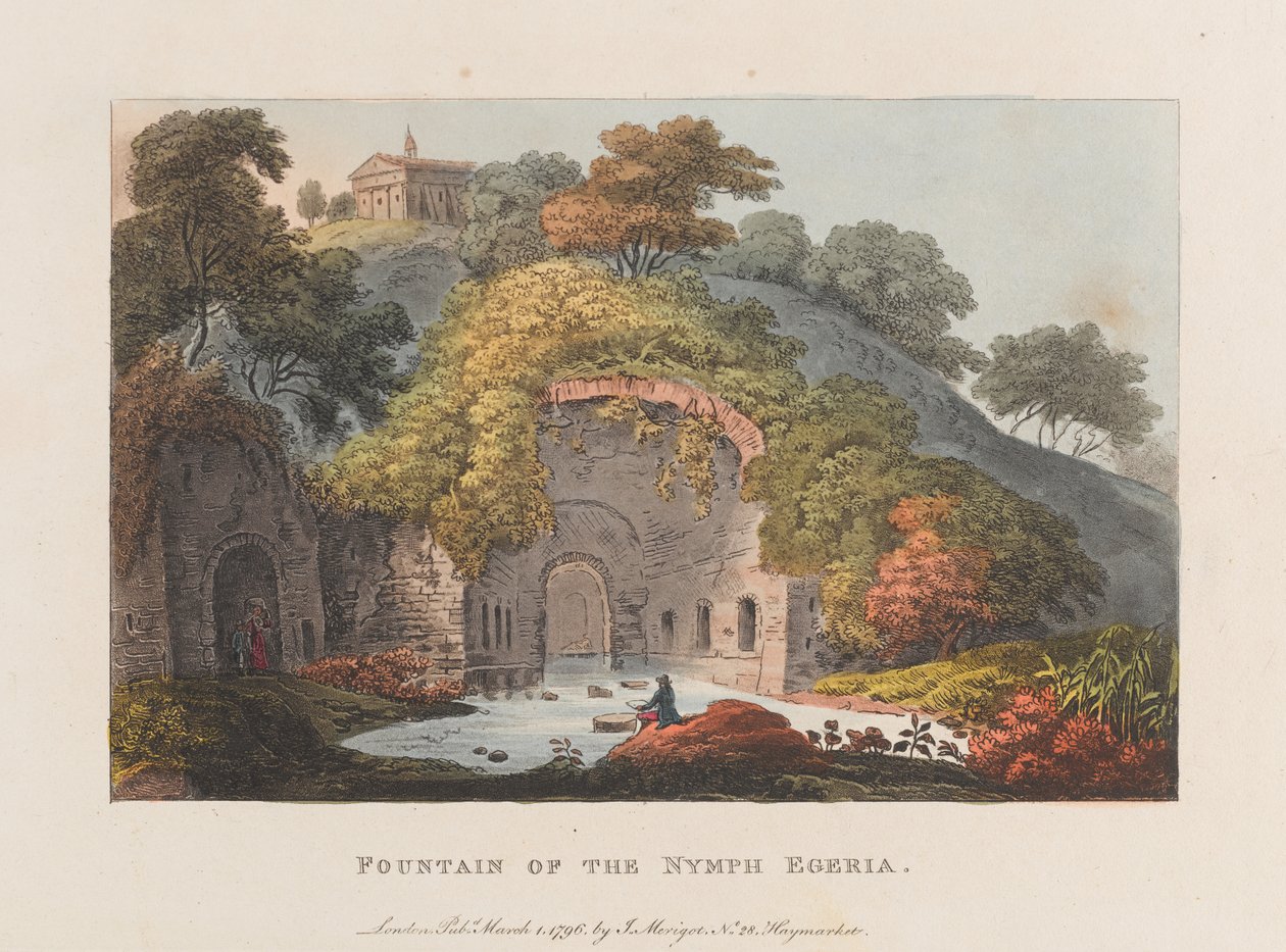 Fontene av nymfen Egeria av J. Merigot