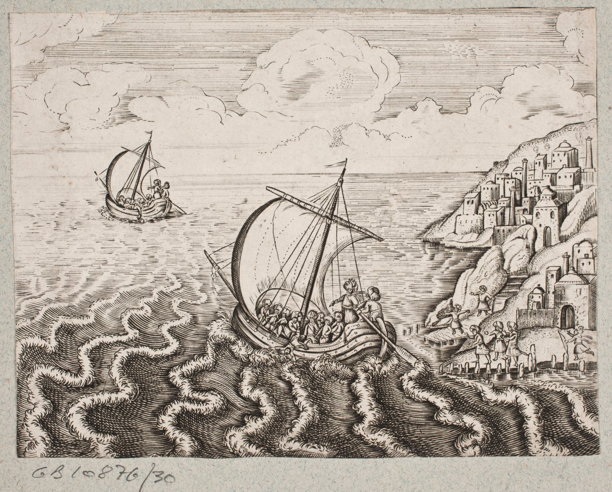 Illustrasjon til Adam Olearius, "Persisk Rosenthal av en genial poet Schich Saadi […]", Schleswig 1660 av J. Muller