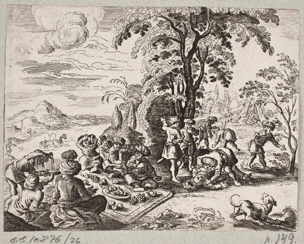 Illustrasjon til Adam Olearius, "Persisk Rosenthal av en genial poet Schich Saadi […]", Schleswig 1660 av J. Muller
