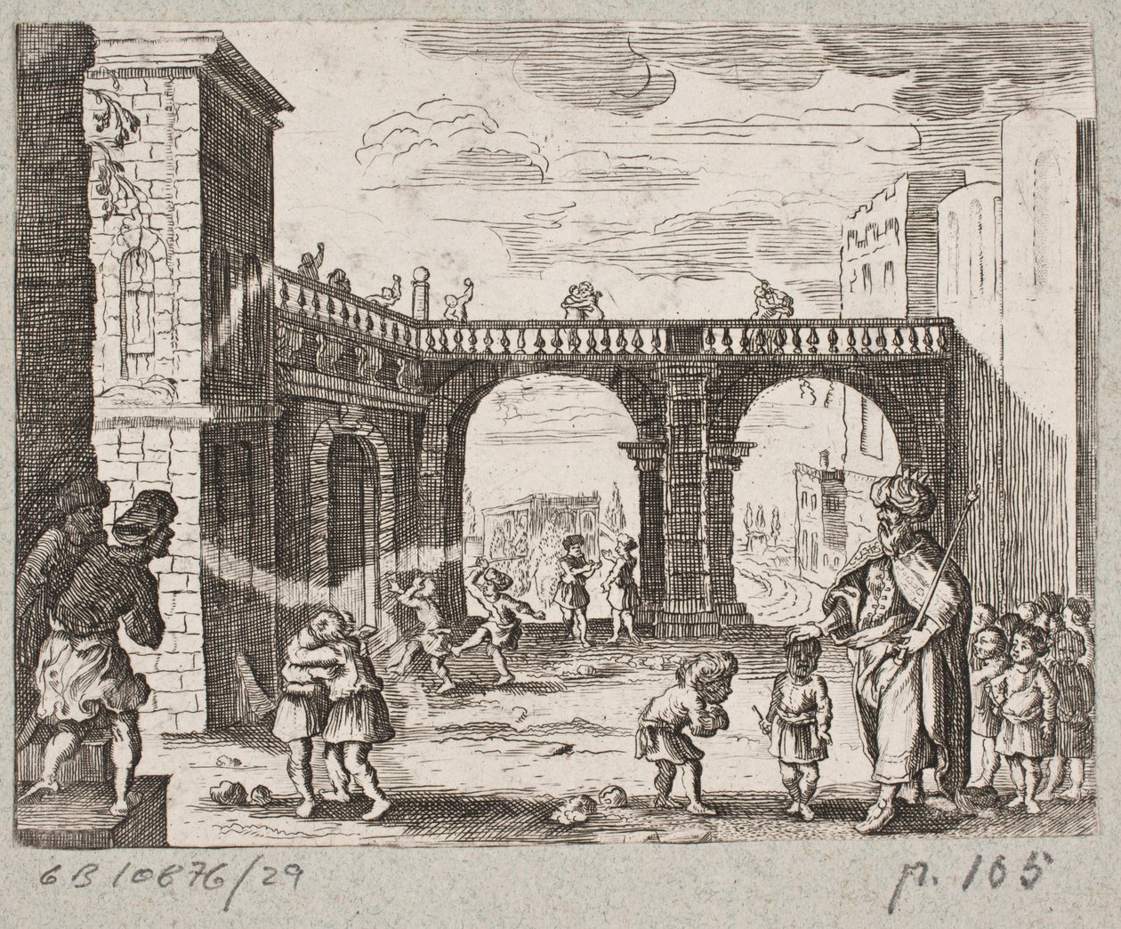 Illustrasjon til Adam Olearius, "Persisk Rosenthal av en genial poet Schich Saadi […]", Schleswig 1660 av J. Muller