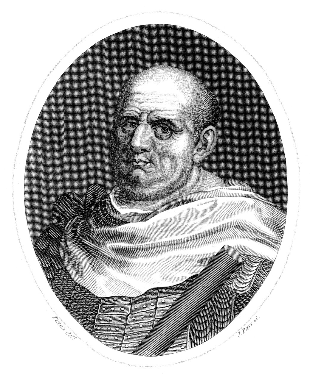 Vespasian Cæsar, romersk keiser. av J. Pass