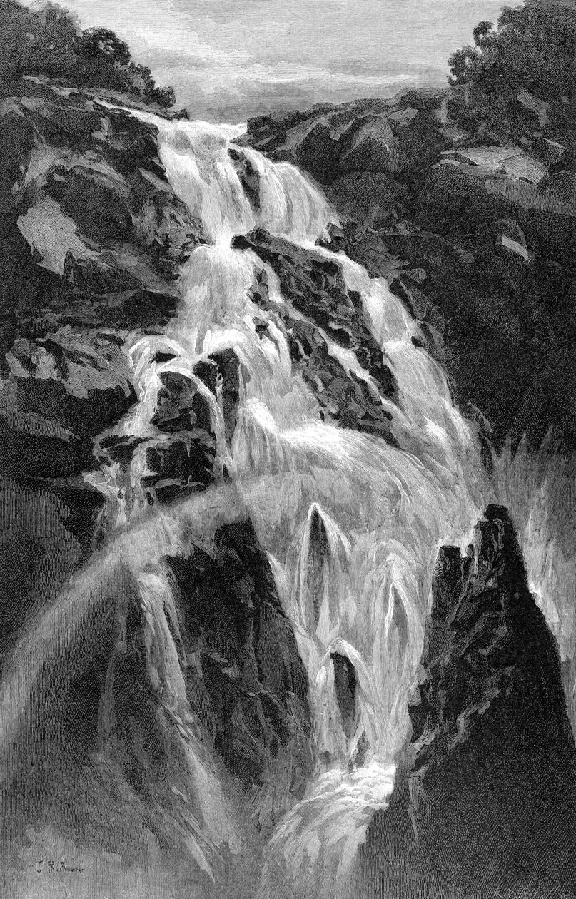 Barron Falls nær Cairns, Queensland, Australia, 1886. av J. R. Ashton