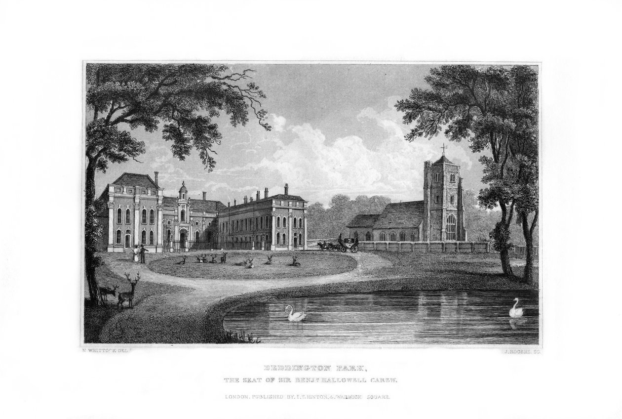 Beddington Park, Sutton, Surrey, 1829. av J. Rogers