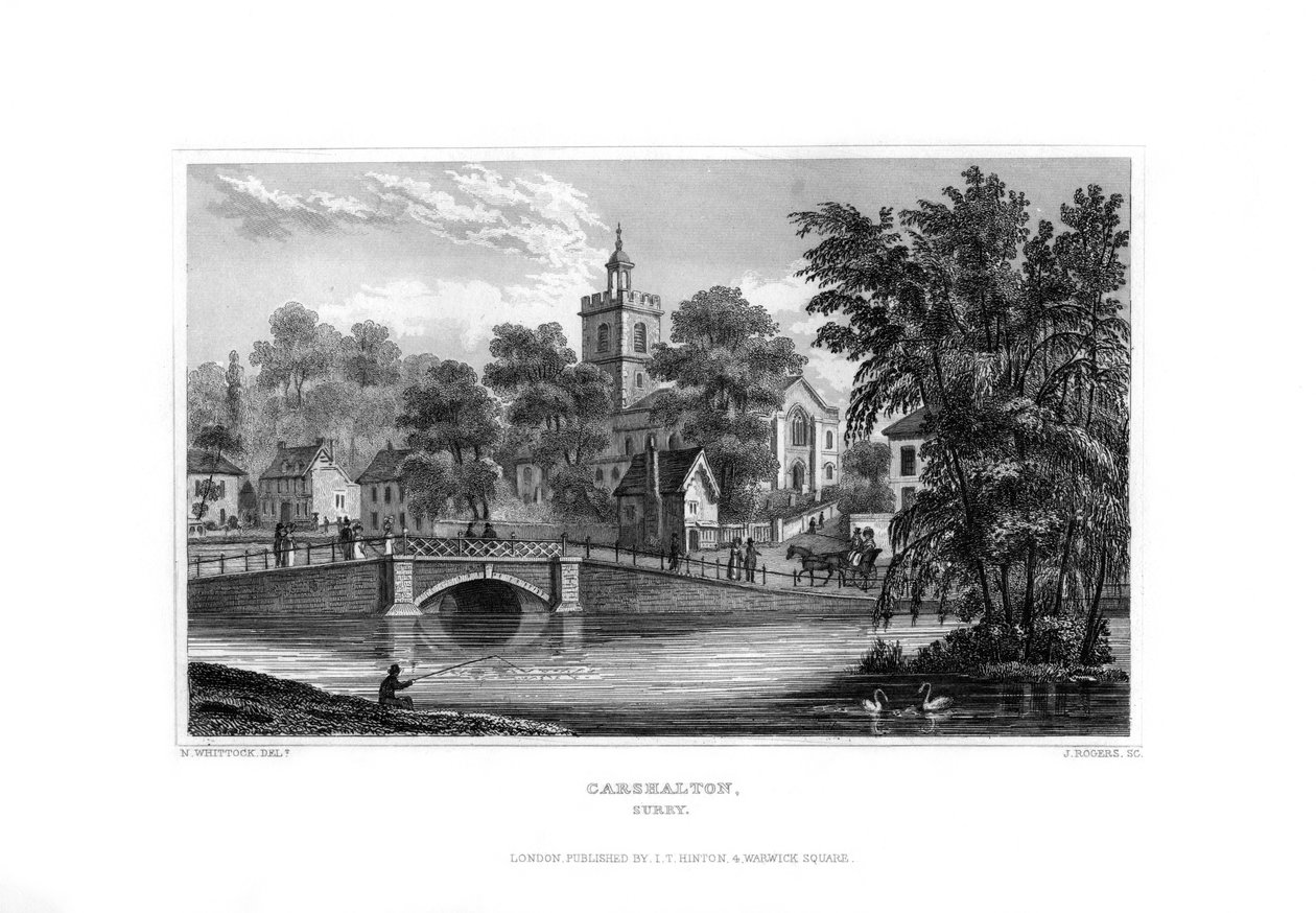 Carshalton, Surrey, 1829. av J. Rogers