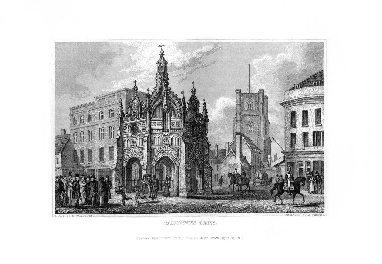 Chichester Cross, Chichester, West Sussex, 1829. av J. Rogers