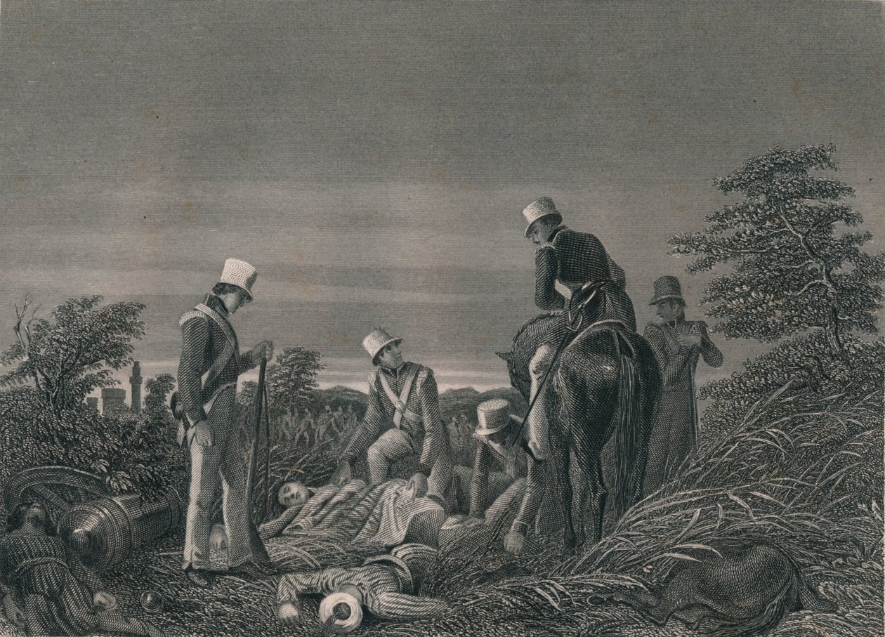Finne fargene til det 24. regiment etter slaget ved Chilianwallah, januar 1849. av J. Rogers