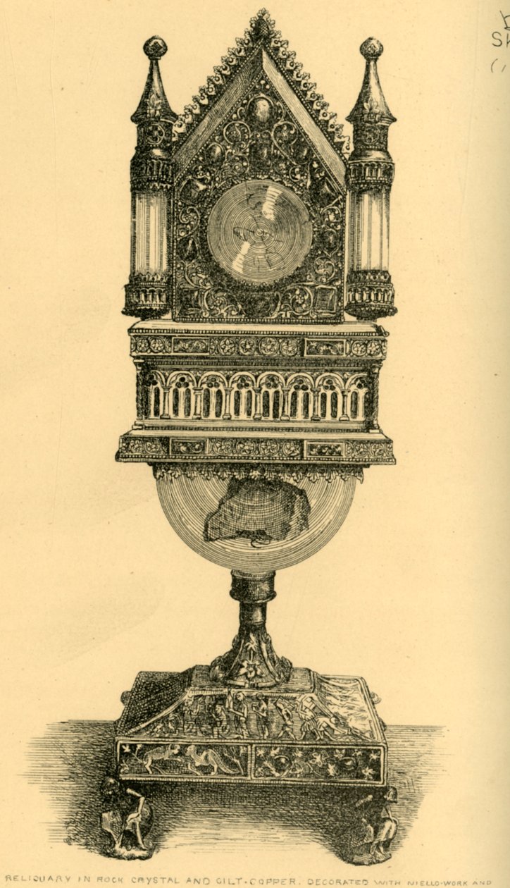Relikvieskrin, tidlig på 1200-tallet, 1881. av J. S. Goepel