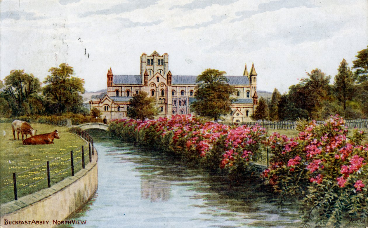 Buckfast Abbey, nordutsikt, Devon. av J Salmon