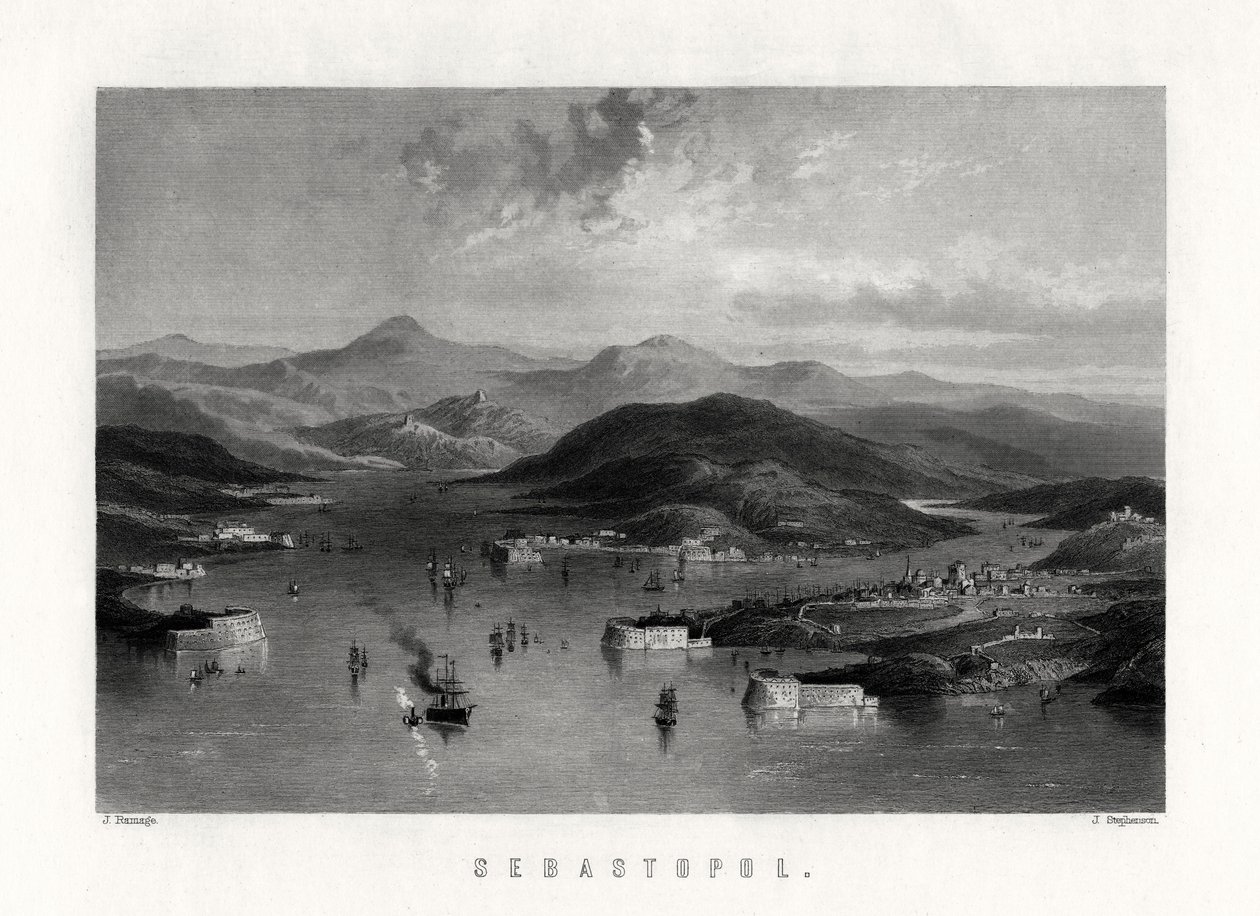 Sebastopol, Ukraina, 1800-tallet av J. Stephenson