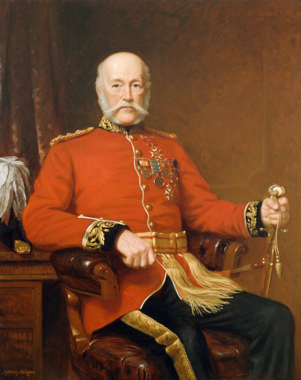 General Joseph Edwin Thackwell CB (1813-1900) 1894 av J. Sydney Willis Hodges