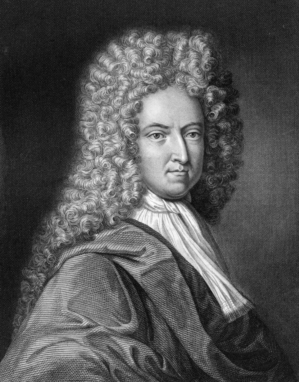 Daniel Defoe , engelsk forfatter og journalist, 1836. av J. Thomson