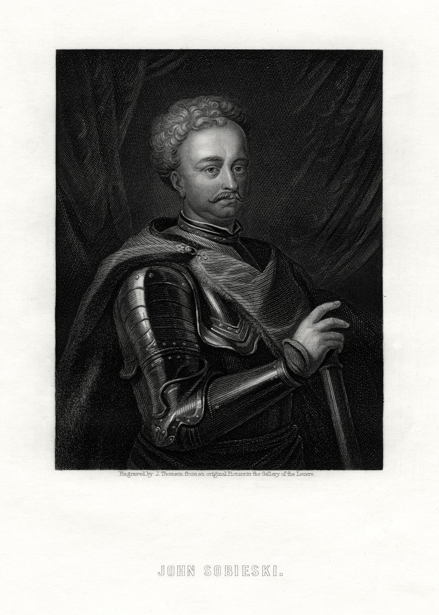 Jan III Sobieski, monark av det polsk-litauiske samveldet, 1800-tallet av J. Thomson