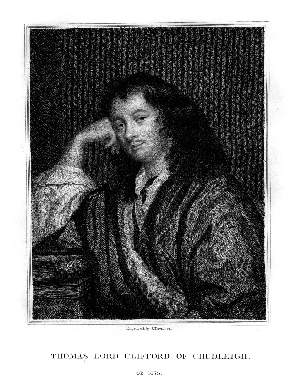 Thomas Clifford, 1. baron Clifford av Chudleigh, engelsk statsmann og politiker, 1828. av J. Thomson