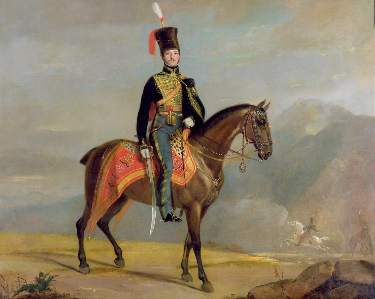 Kaptein William Drummond (1796-1881) 10. husarer, 1819 av J. Watson