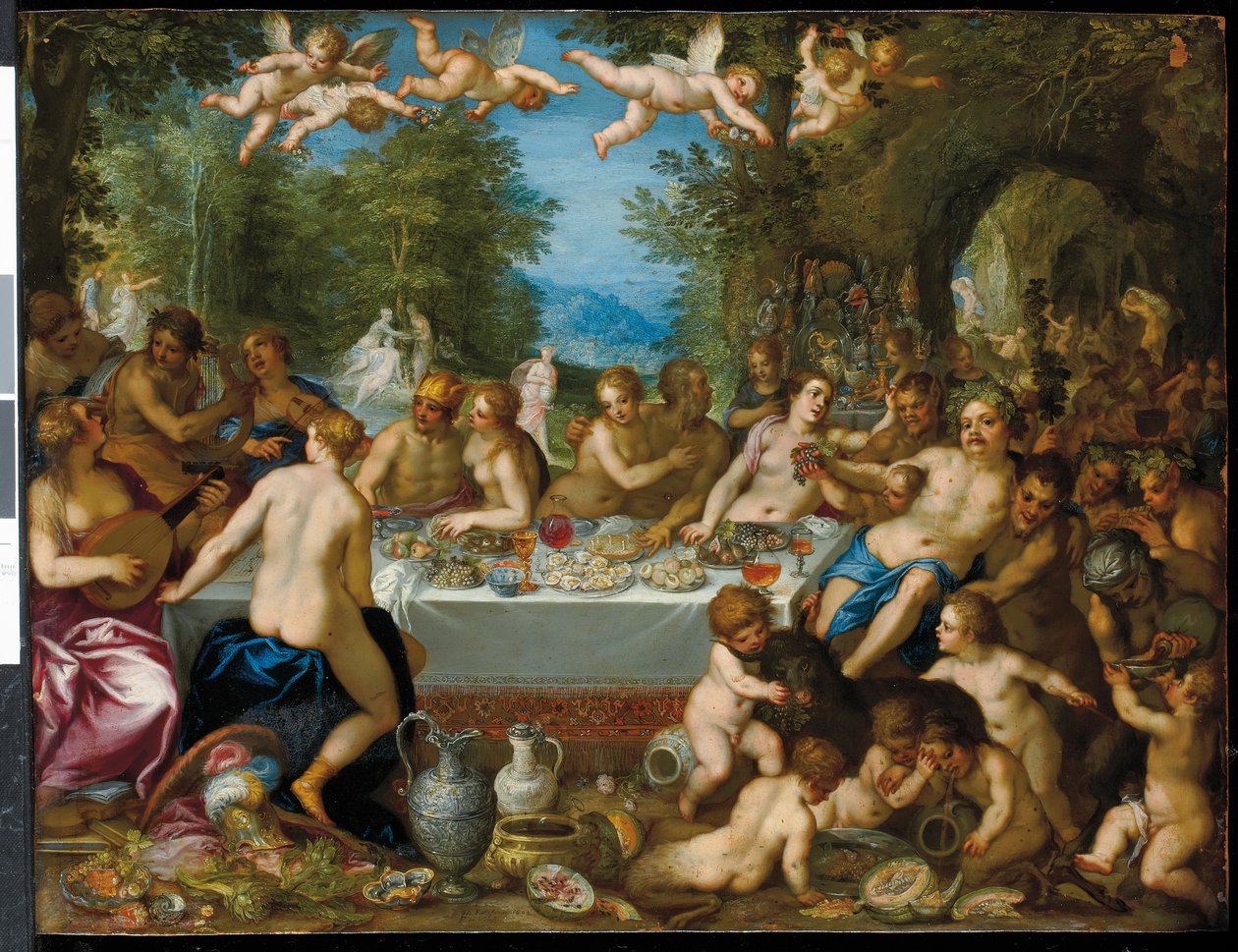 Gudenes fest: Ekteskapet mellom Bacchus og Ariadne av J. and Rottennhammer Hans I Brueghel