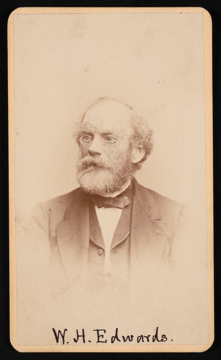 Portrett av William Henry Edwards 1822-1909, ca 1870-1880-tallet. av J and W Vincent