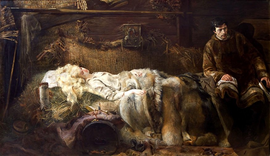Død av Ellenai.nPolski: Smierc Ellenai.n av Jacek Malczewski