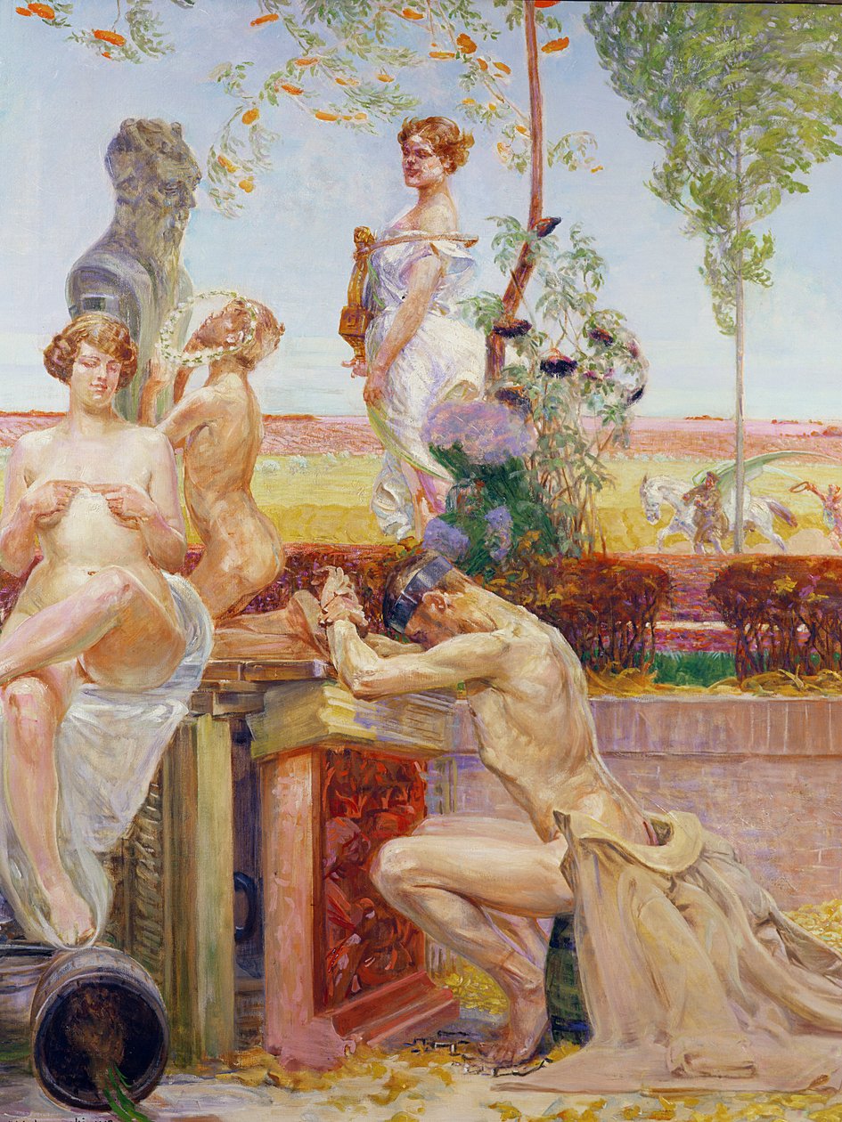 Allegoriske figurer, 1913 av Jacek Malczewski