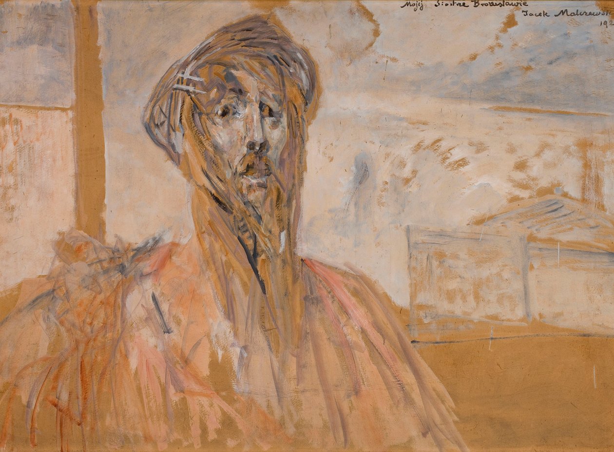 Selvportrett, skisse av Jacek Malczewski