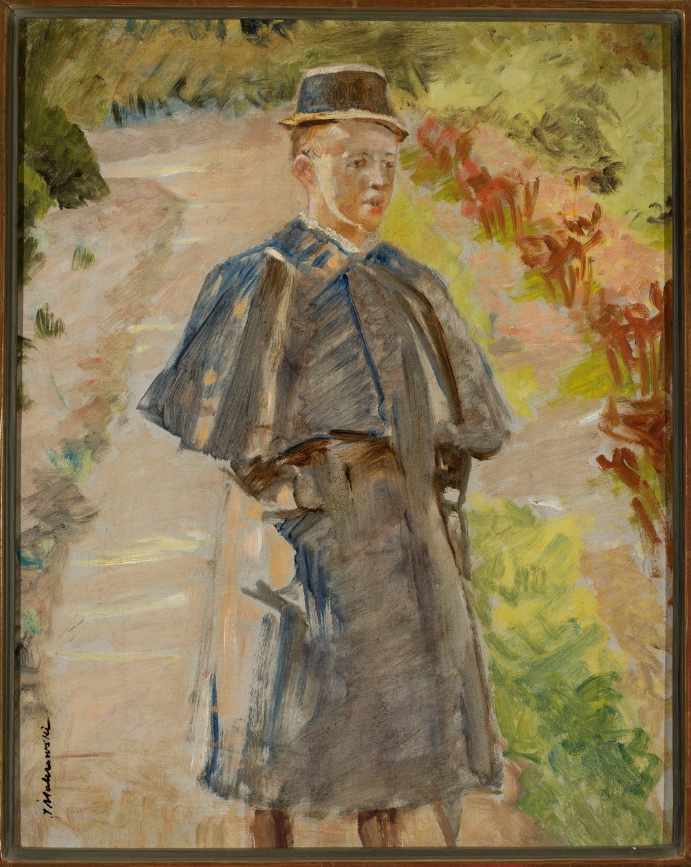 Gutt i hagen, skisse (Rafał, kunstnerens sønn) av Jacek Malczewski
