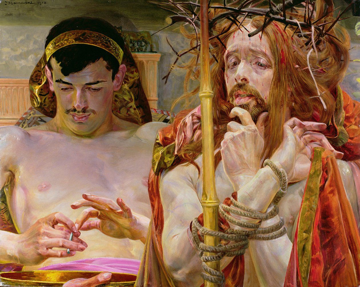 Kristus med Pilatus av Jacek Malczewski
