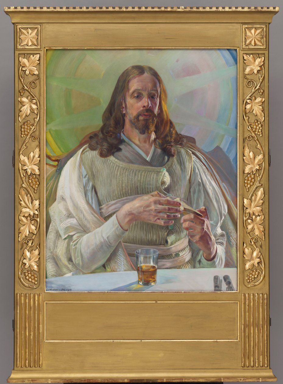 Kristus i Emmaus - midtdelen av en triptyk av Jacek Malczewski