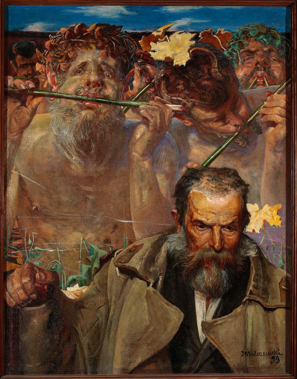 En sangs historie - Portrett av Adam Asnyk av Jacek Malczewski