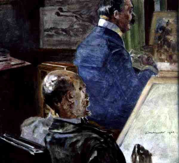 I kunstnerens studio av Jacek Malczewski