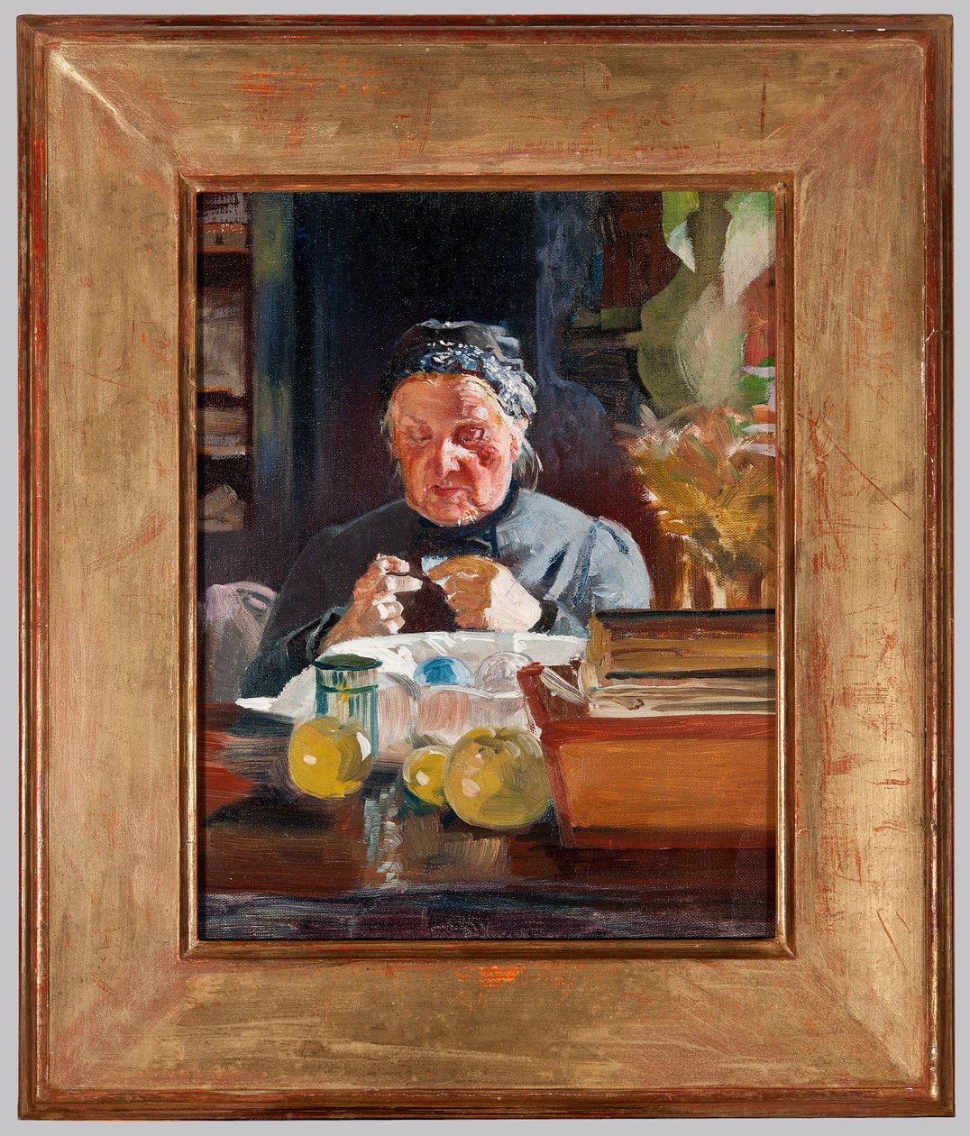Kvinne ved bordet, skisse av Jacek Malczewski