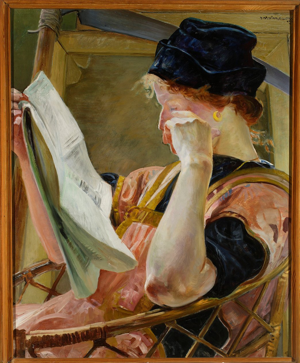 Kvinnelig modell av Jacek Malczewski