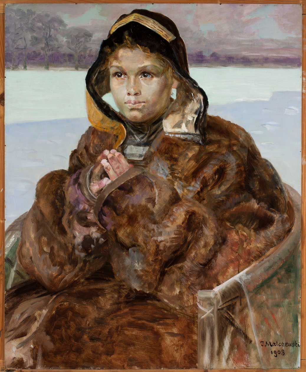 Bedende jente av Jacek Malczewski