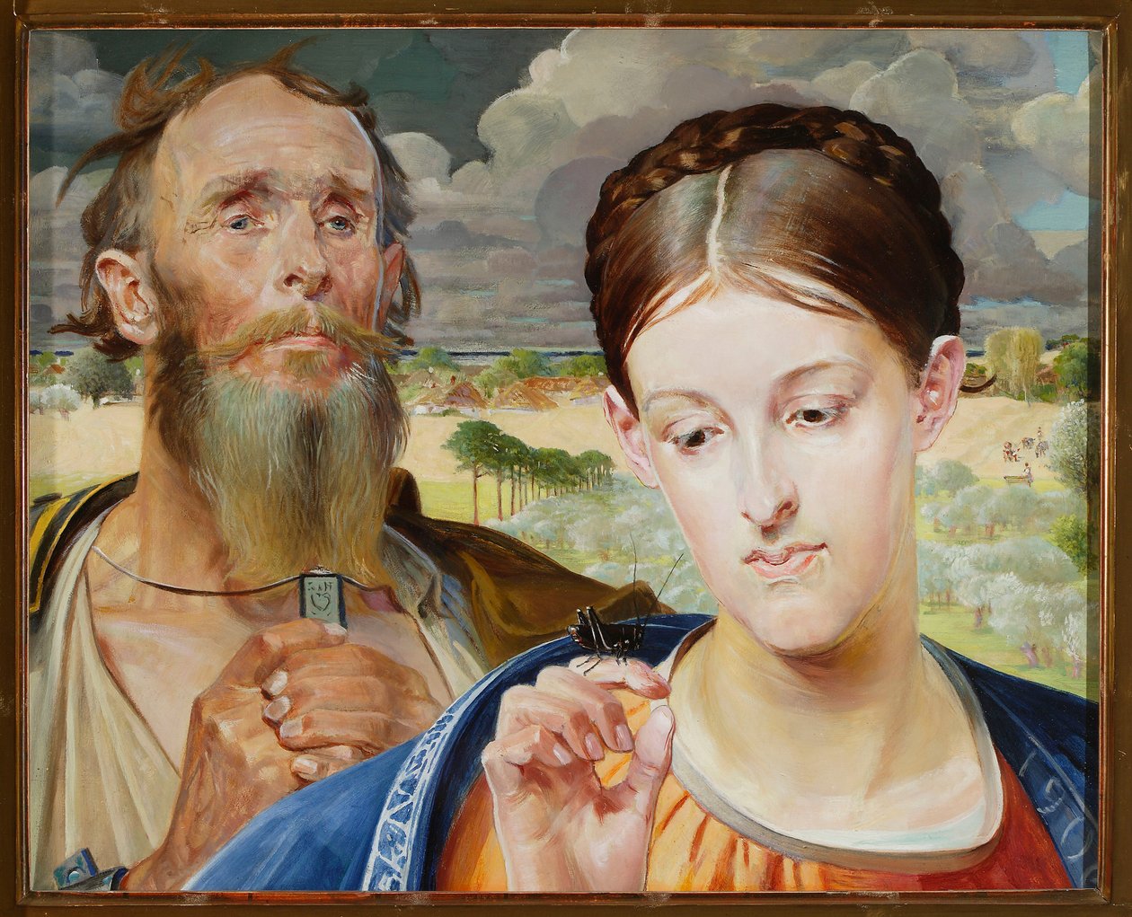 Musikk - triptykets venstre fløy av Jacek Malczewski