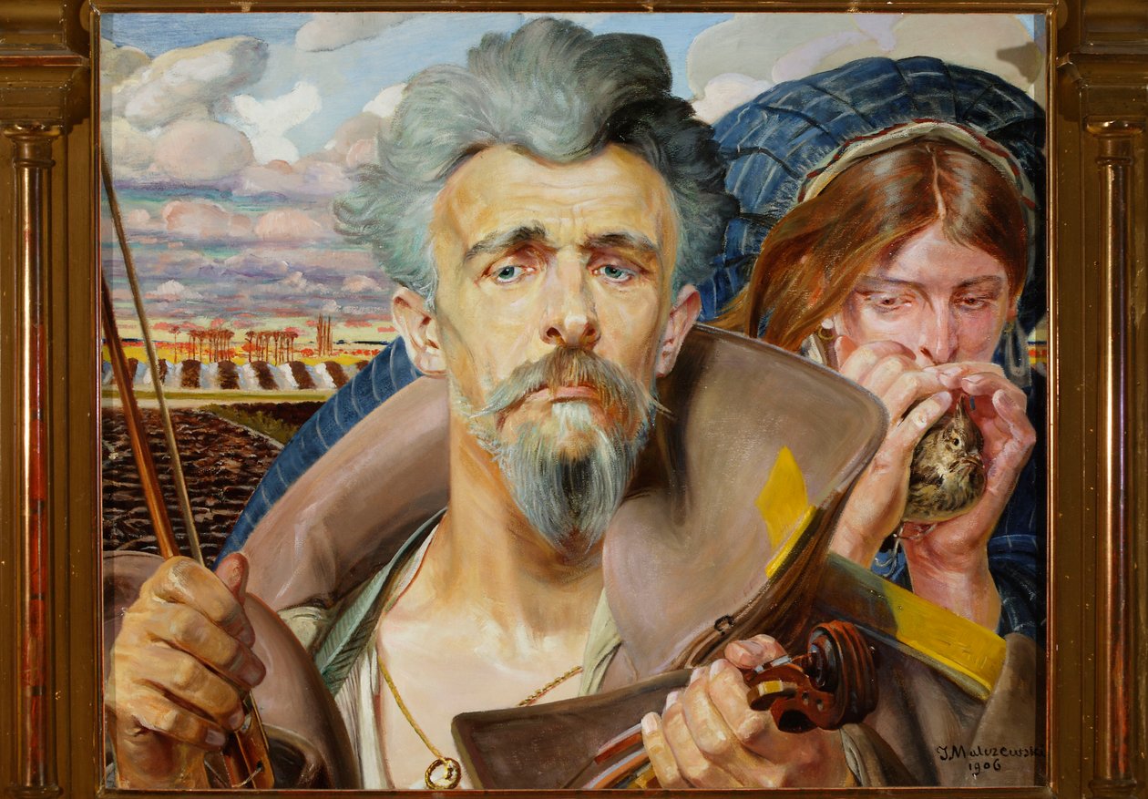 Musikk - midtdelen av en triptyk av Jacek Malczewski