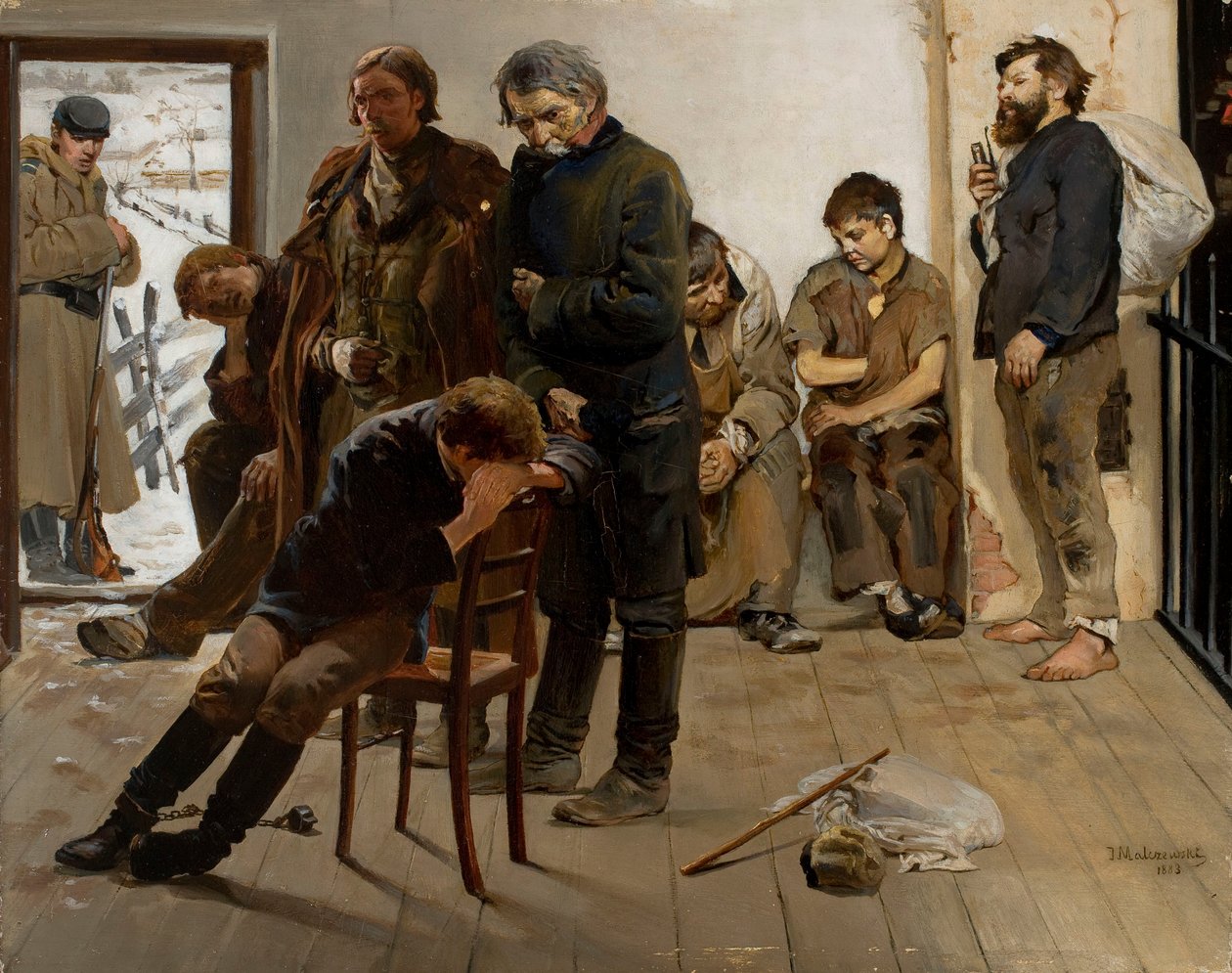 På fangetransport (Fanger) av Jacek Malczewski