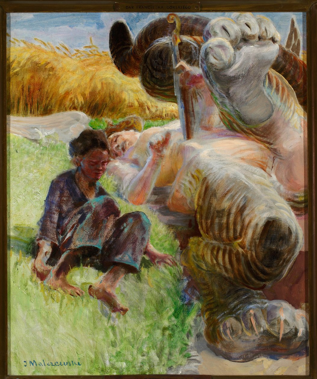 Gjeter og harpyie av Jacek Malczewski