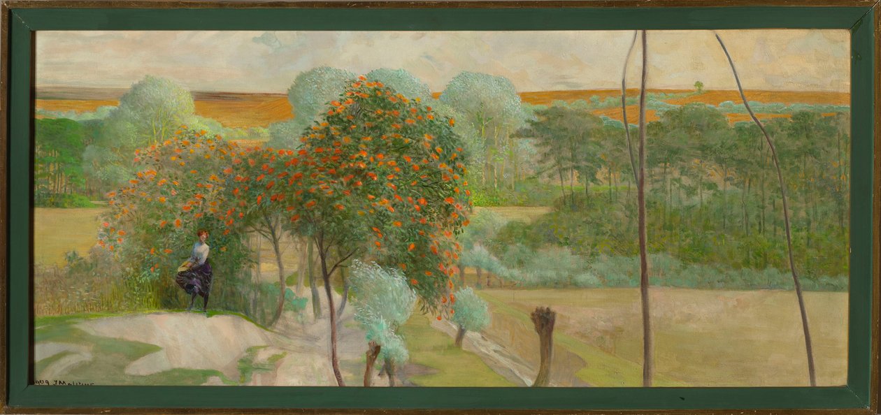 Landskap med rogn, høyre del av triptyket «Gå til bekkene» av Jacek Malczewski