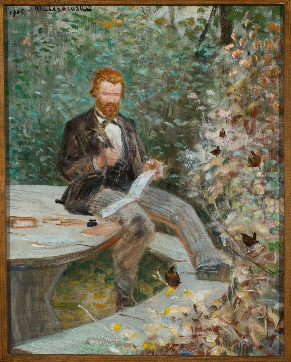 Portrett av Adolf Dygasiński av Jacek Malczewski