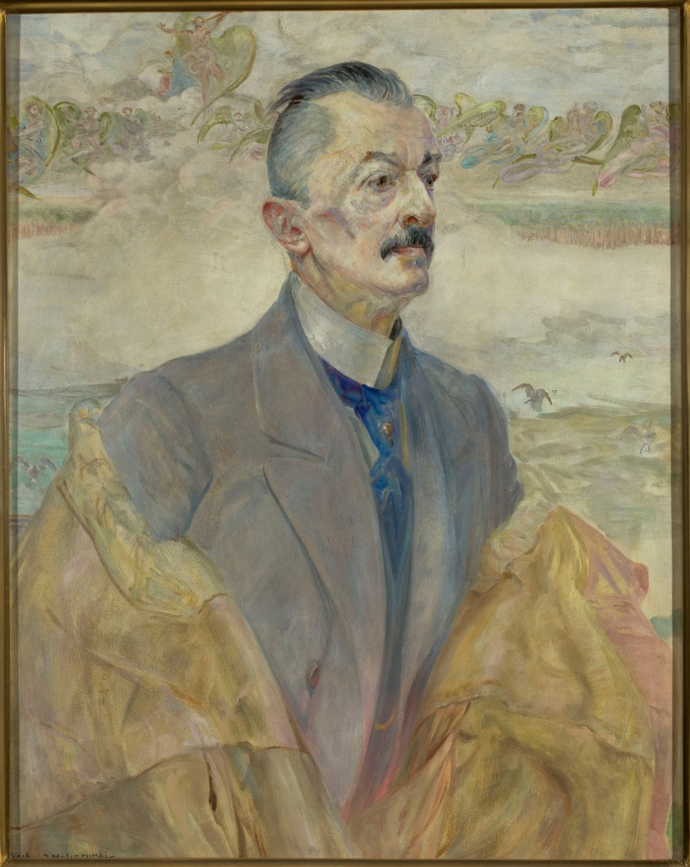 Portrett av August Sokołowski, historiker av Jacek Malczewski