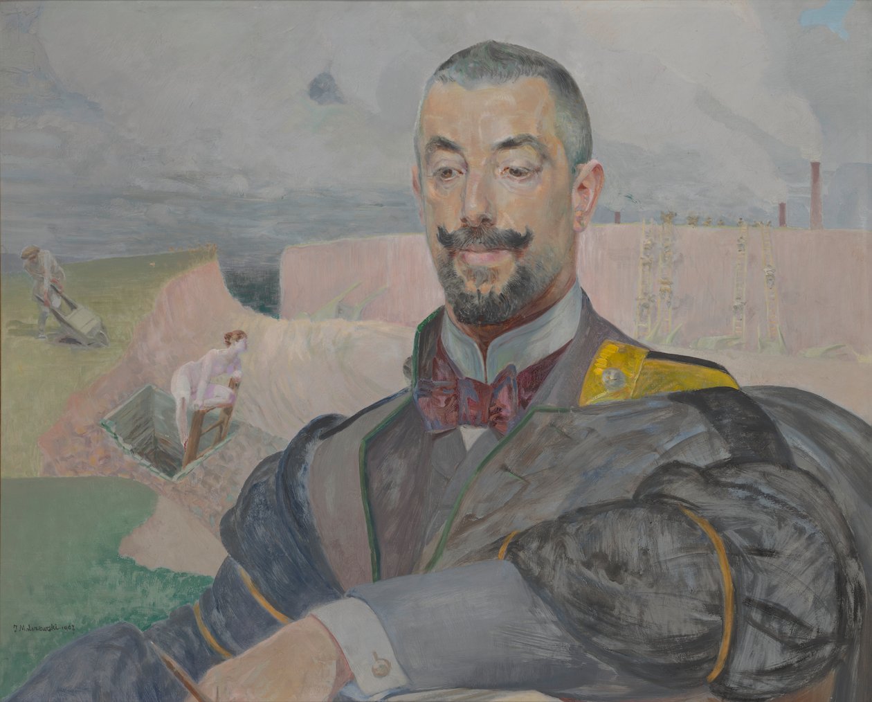 Portrett av Erazm Barącz av Jacek Malczewski
