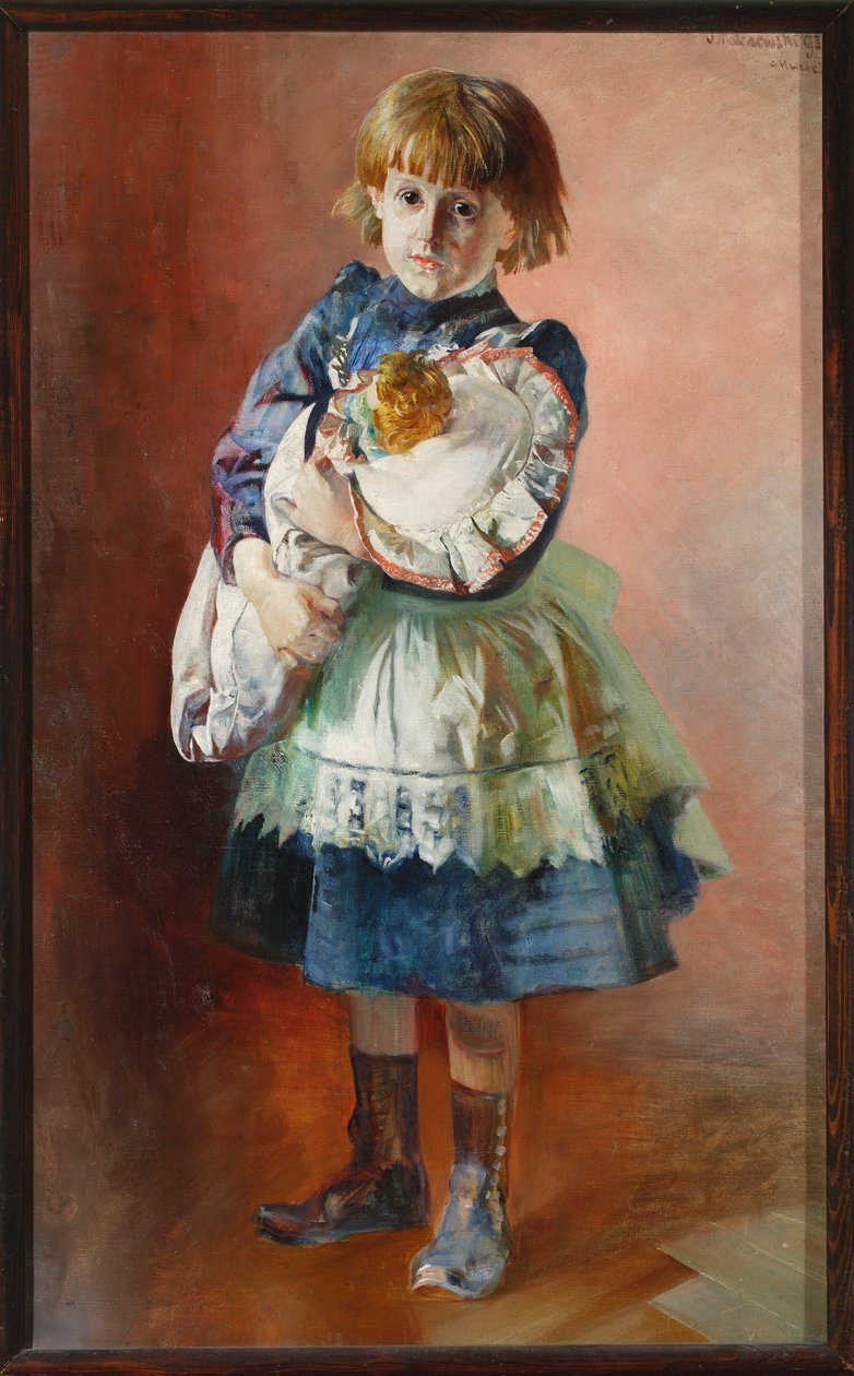 Portrett av Julia, kunstnerens datter, med en dukke av Jacek Malczewski