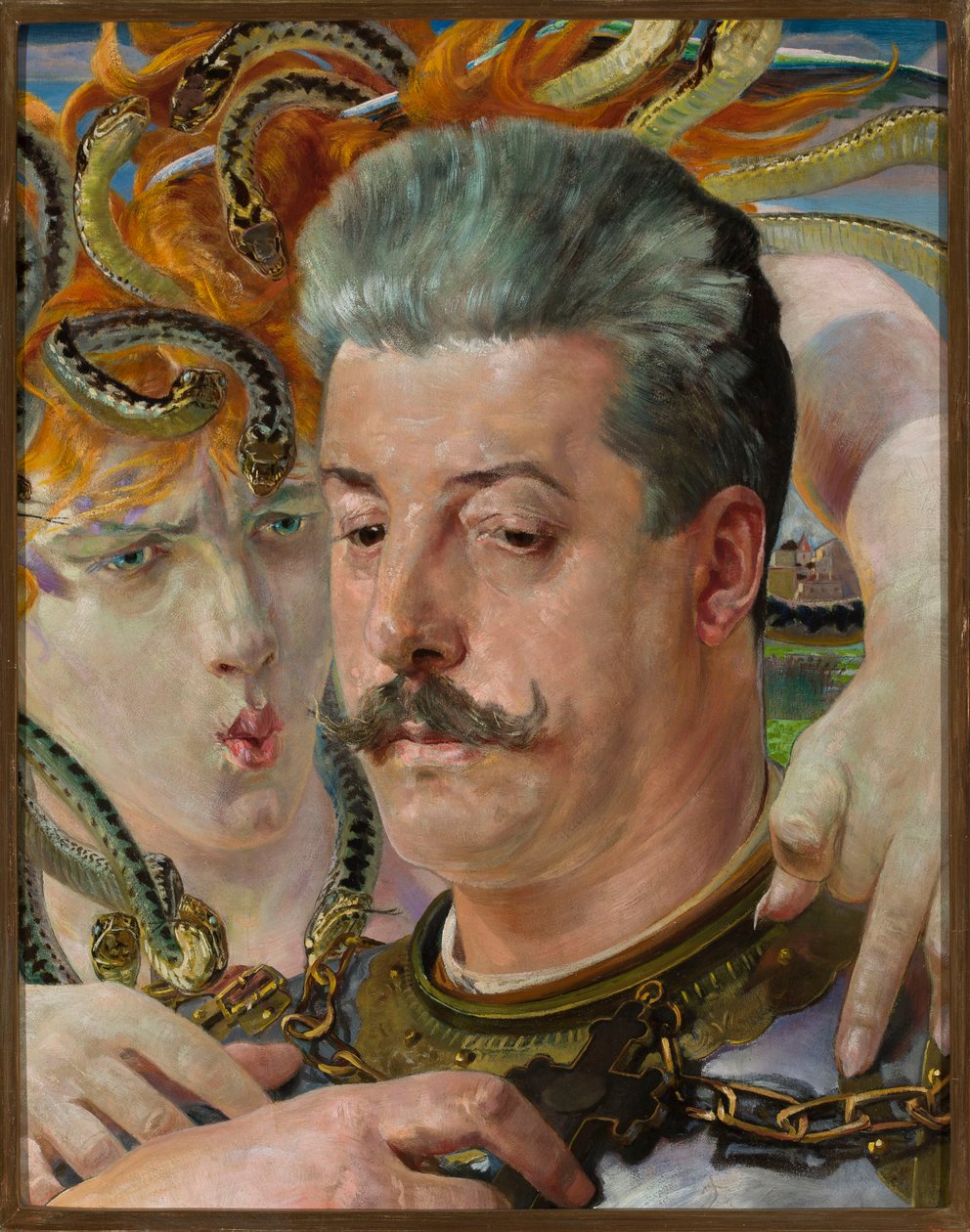 Portrett av Tadeusz Błotnicki med Medusa av Jacek Malczewski