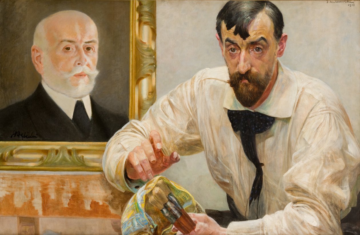 Portrett av maleren Stanisław Dębicki av Jacek Malczewski