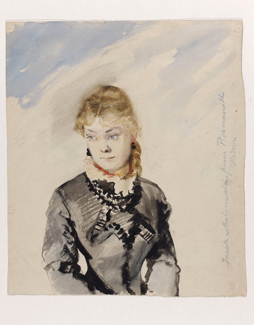 Portrett av frøken Rozmanith av Jacek Malczewski