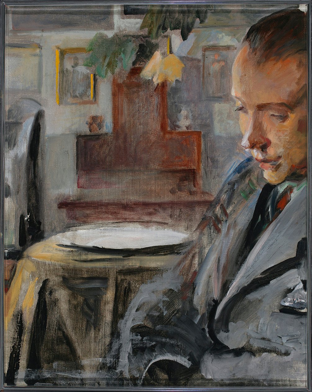 Portrettstudie (kunstnerens sønn Rafał) av Jacek Malczewski