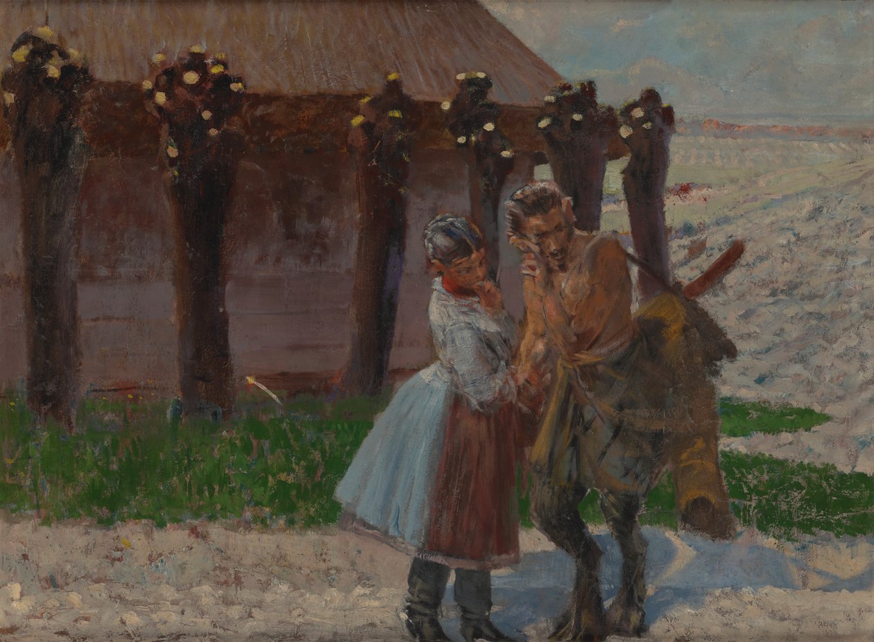 Faunens kjærtegn - forside av Jacek Malczewski