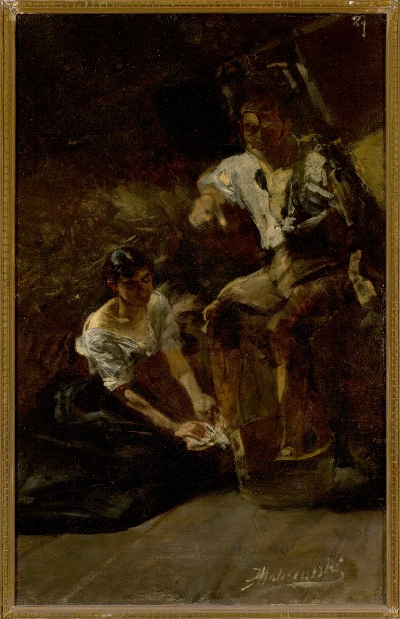 Fotvasking (sibirsk scene) av Jacek Malczewski